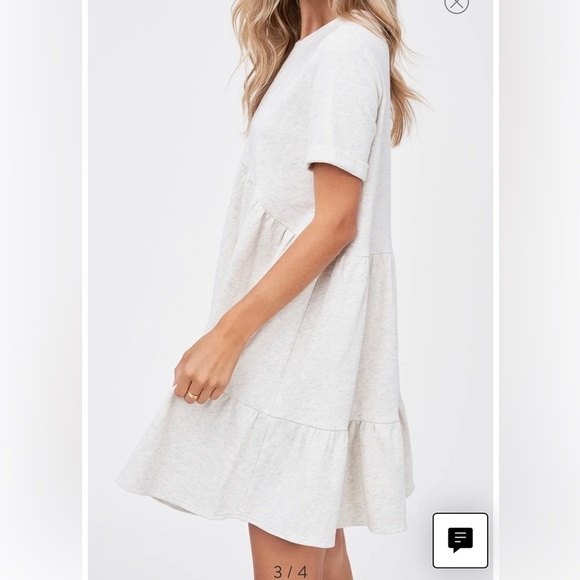 NWOT En Saison Cotton Babydoll Dress - Picture 6 of 7